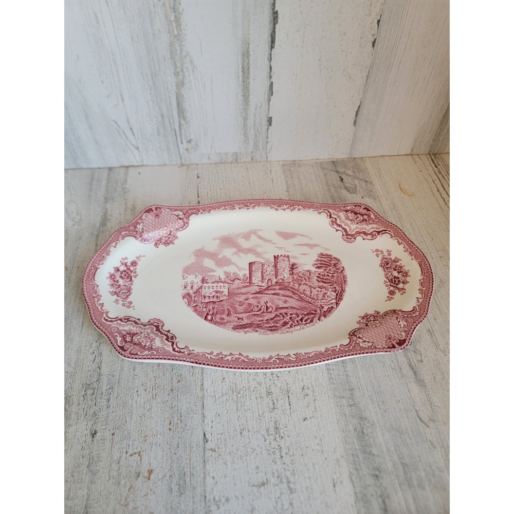 Johnson bro old Britain castle's oval shaped dish plate snack platter‎
